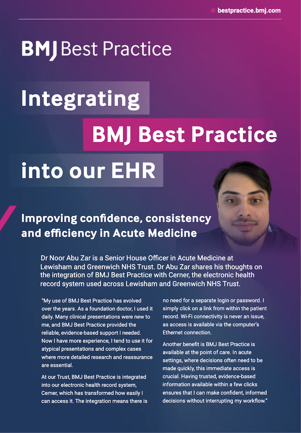 Improving confidence, consistency and efficiency in Acute Medicine