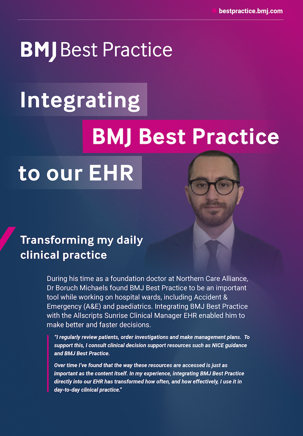 Transforming my daily clinical practice